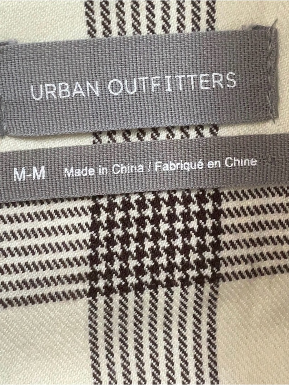 Urban Outfitters Cream and Brown Plaid Spaghetti Strap Mini Dress - Picture 10 of 11